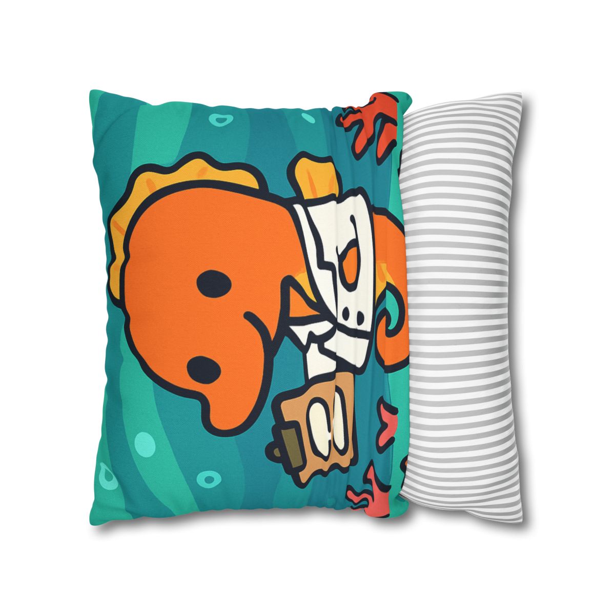 Aurora Reef Seahorse Scientist designer print pillow cases