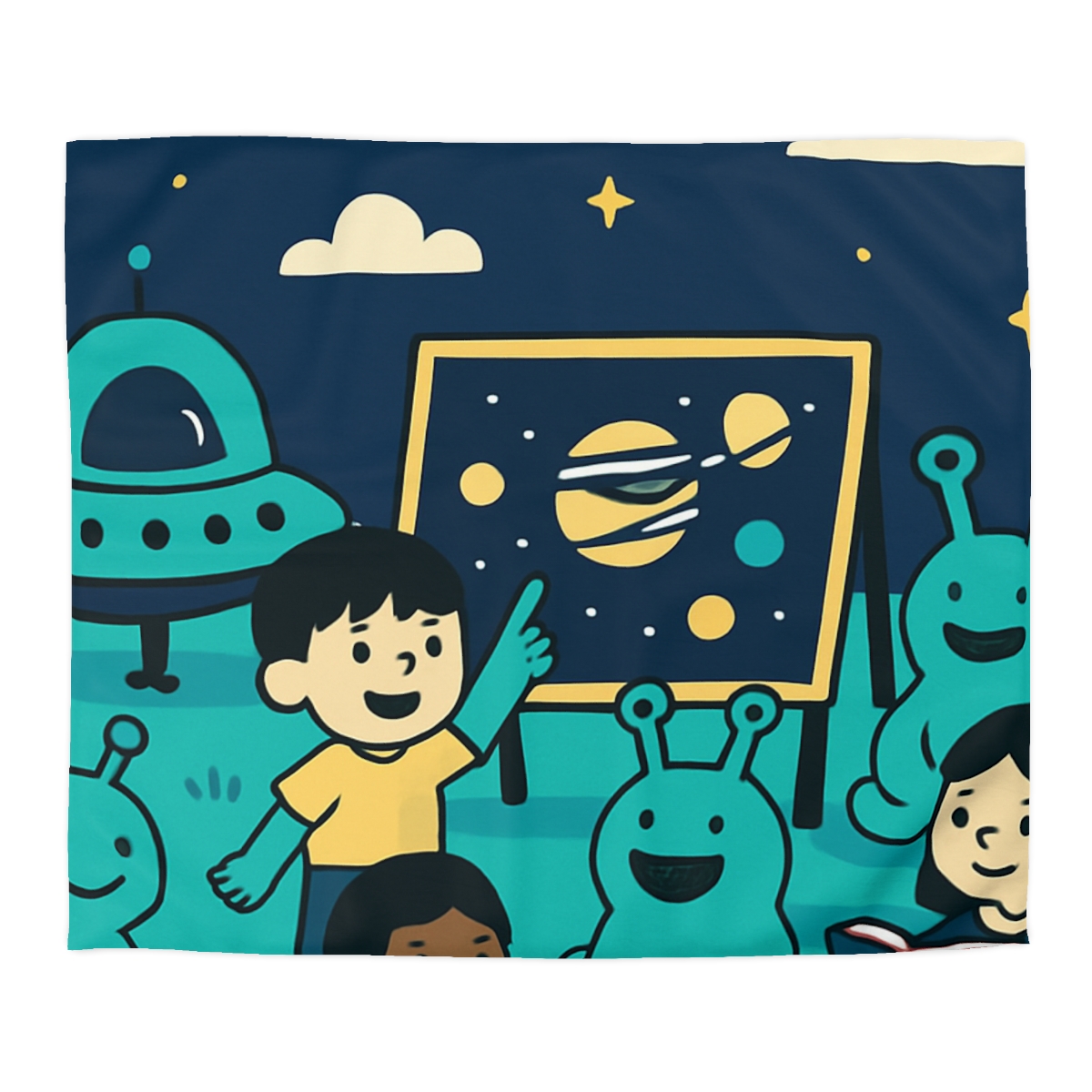 Starship Schoolyard soft comforter duvets