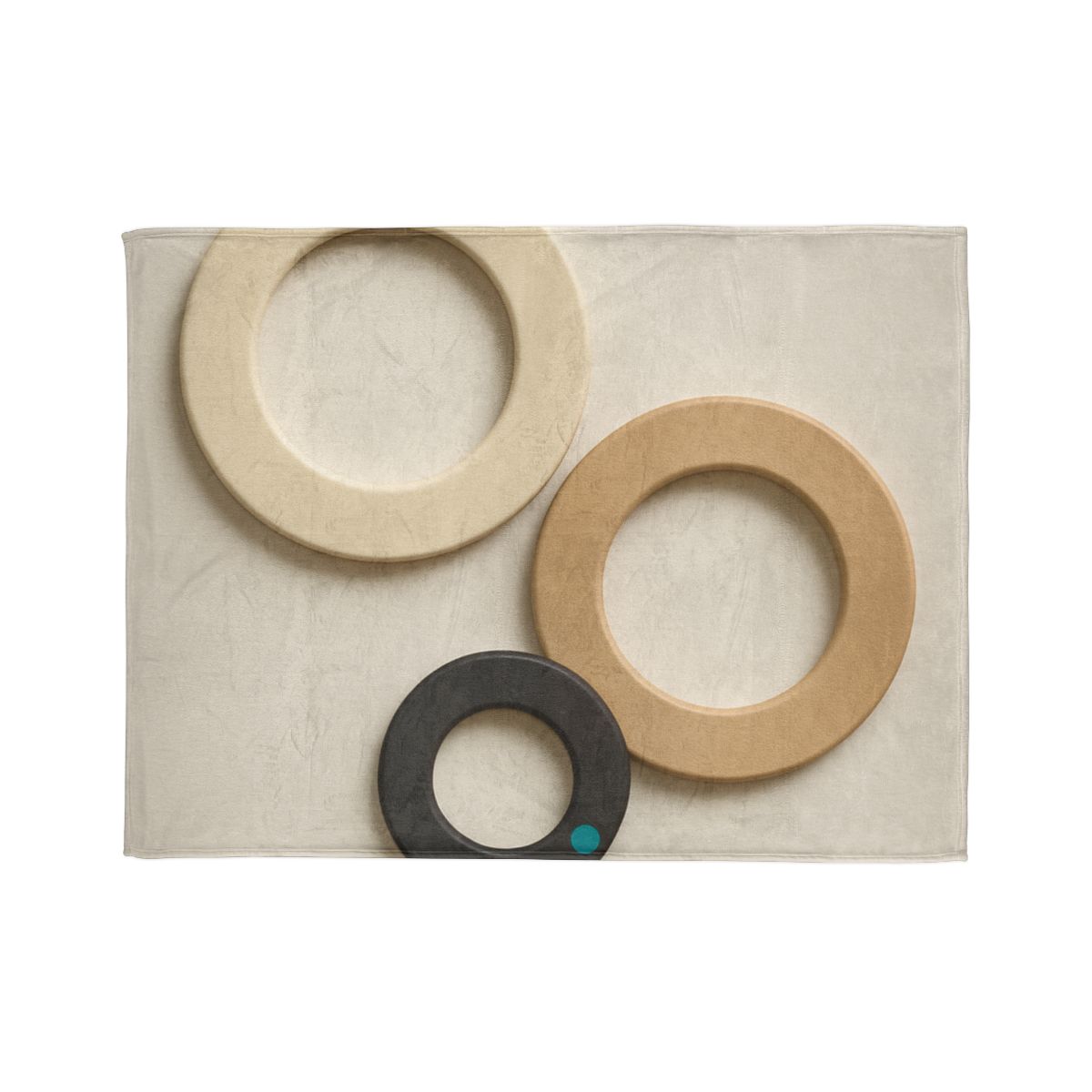 Three Balanced Rings personalized cozy blankets