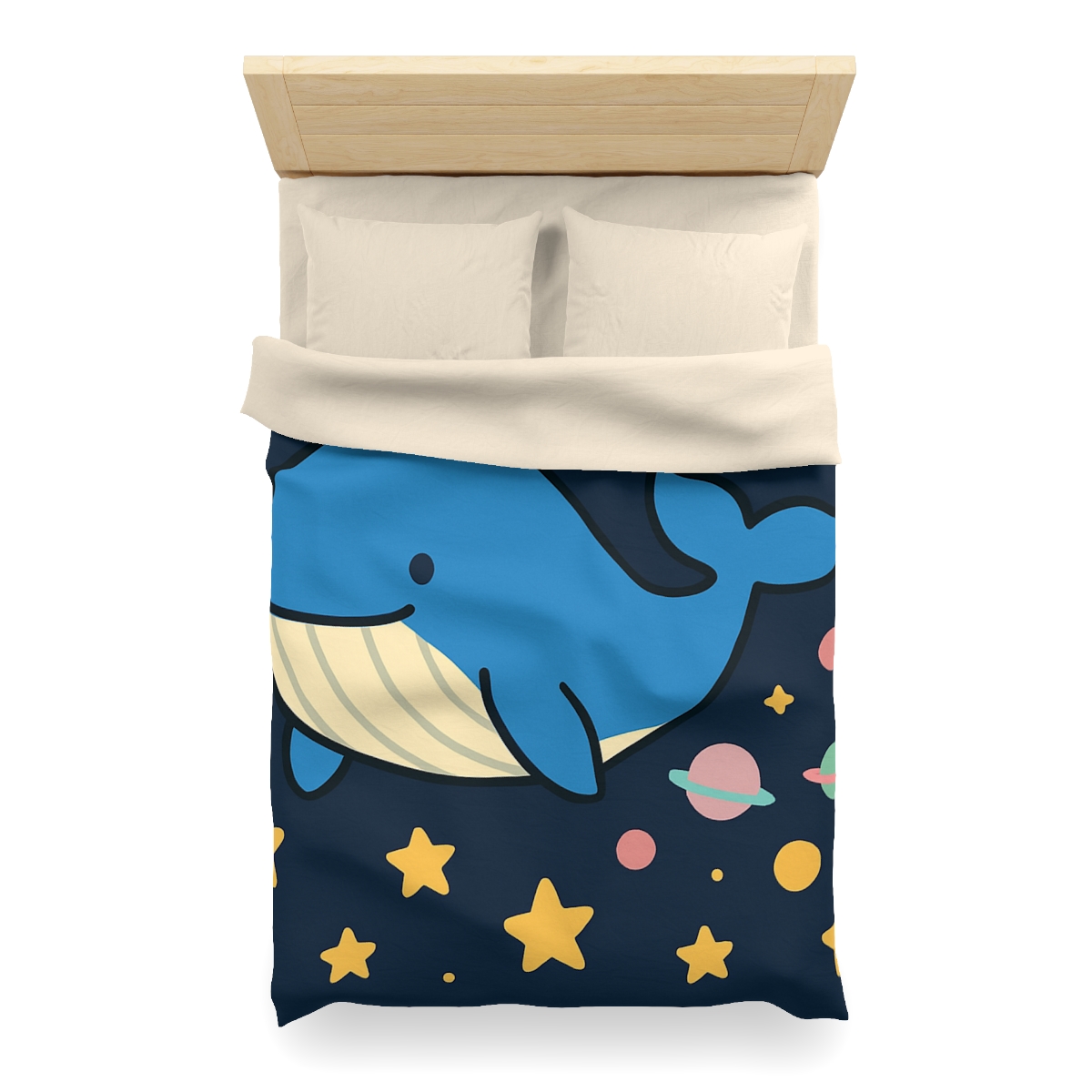 Starry Whale Adventure soft comforter duvets