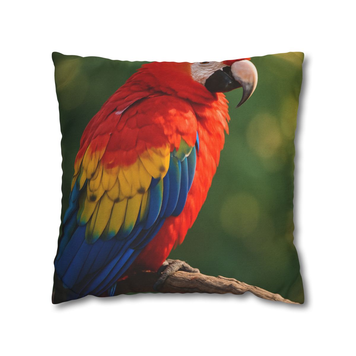 Prism Song Scarlet Macaw designer print pillow cases