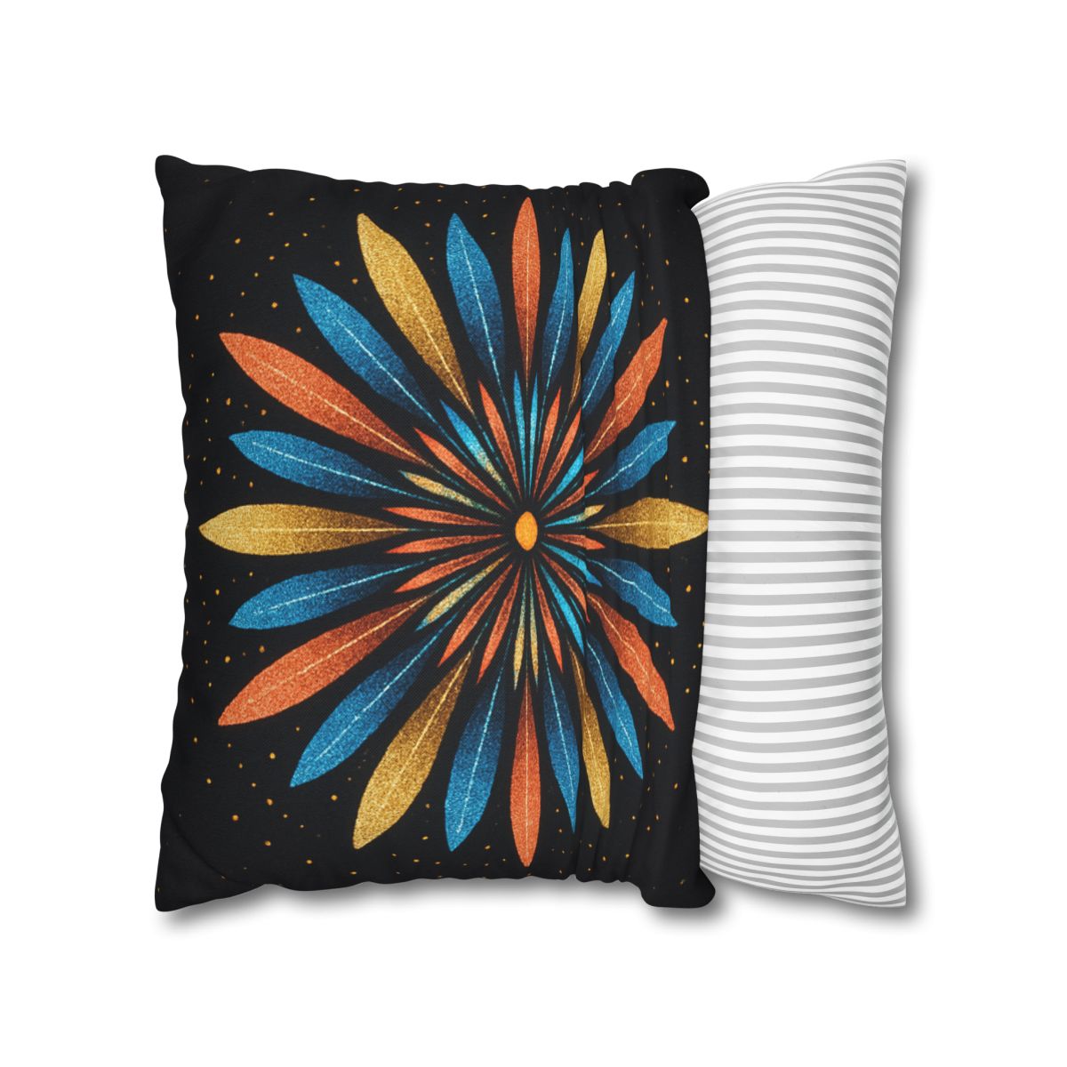Starburst Mandala Bloom stylish decorative pillowcases
