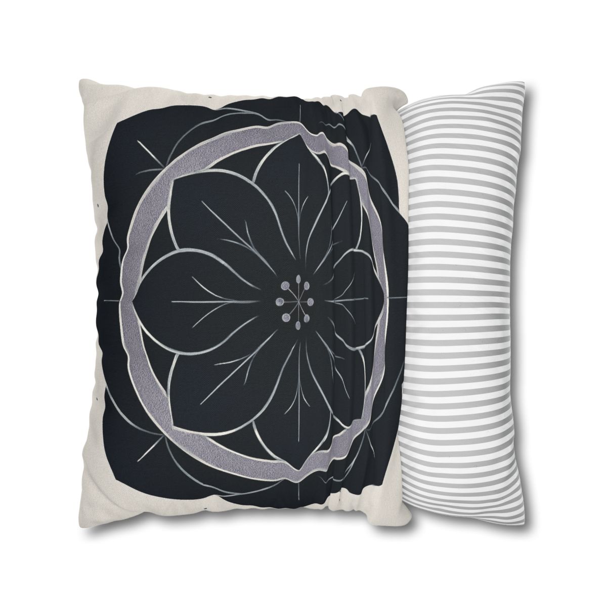 Petal Orbit Rosette personalized pillow covers