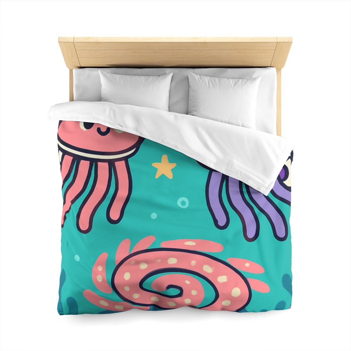Jellyfish Astronauts In The Coral Nebula duvets for gifts