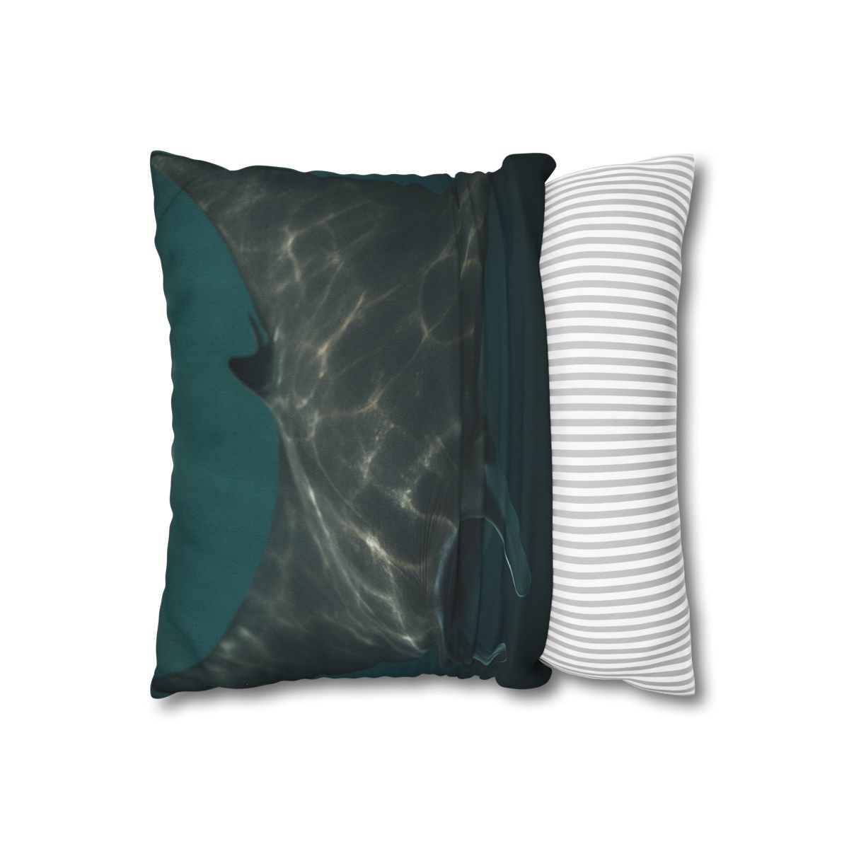 Moonlit Drift Giant Manta Ray designer print pillow cases