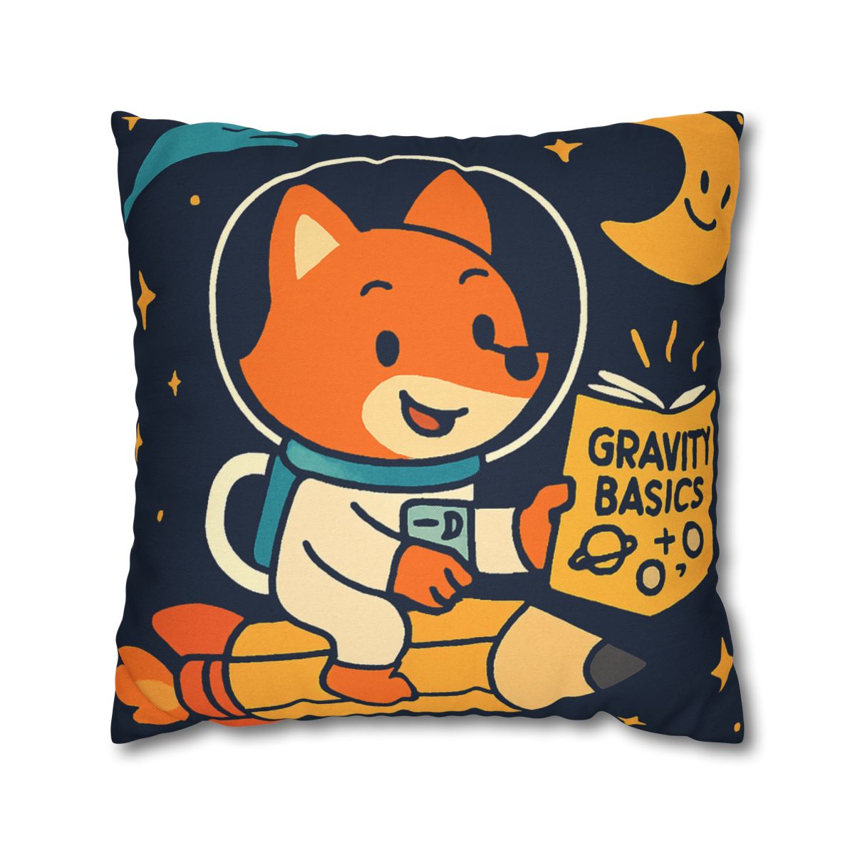 Comet Library Delivery Fox designer print pillow cases