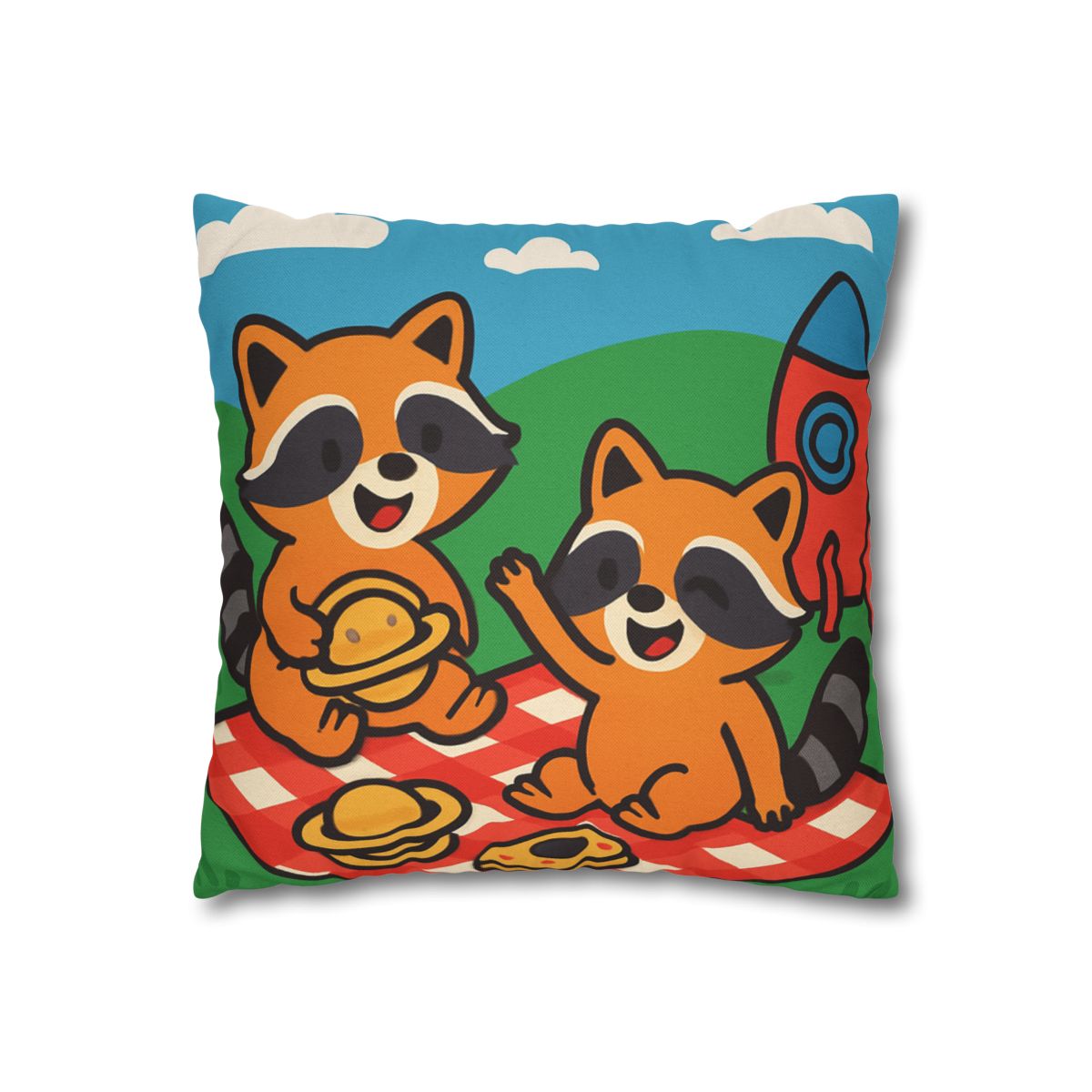 Rocket Racers Picnic custom pillow cases