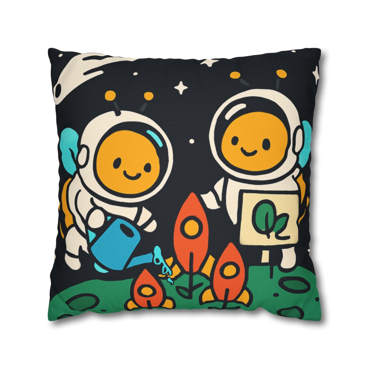 Rocket Garden Of The Bumblebee Astronauts comfortable bedding pillow covers