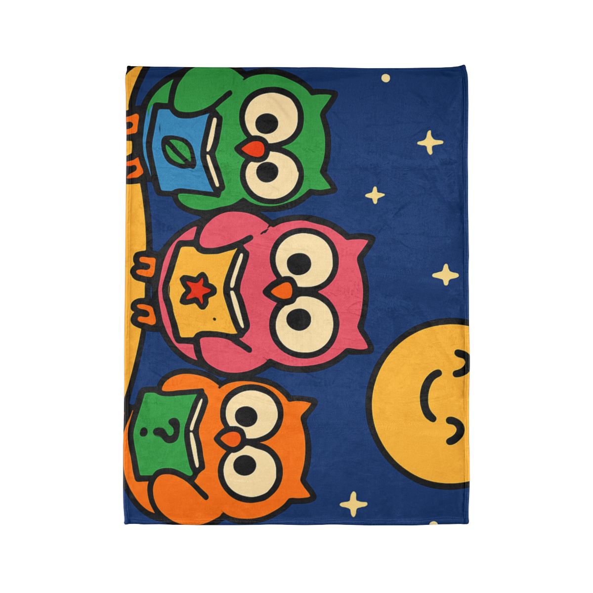 Galaxy Garden Of Curious Owls stylish throw blankets