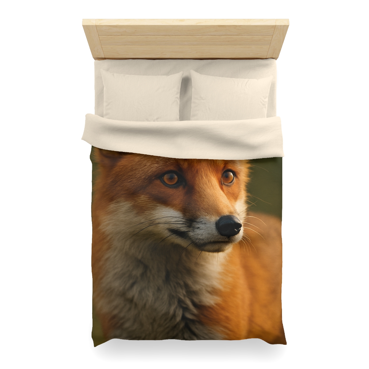 Crimson Whisper Red Fox custom duvets