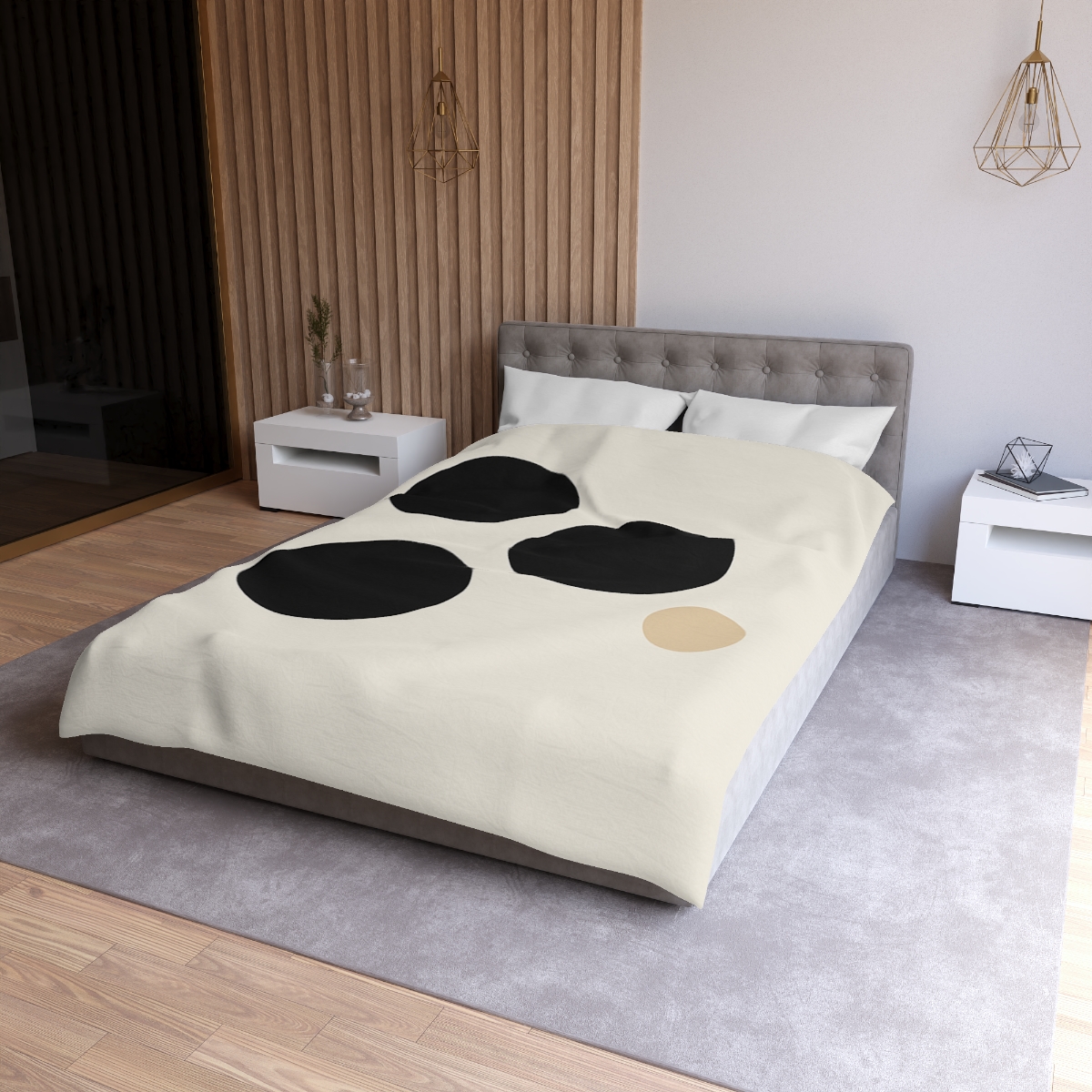 Asymmetric Dot Cluster unique patterned duvets