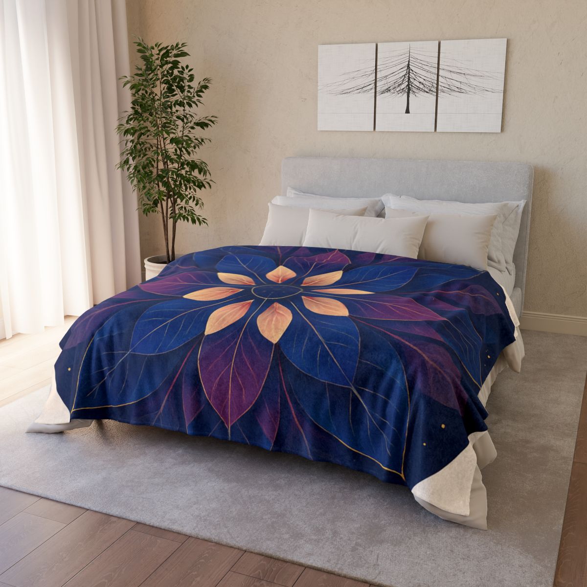 Petal Prism Mandala warm winter blankets