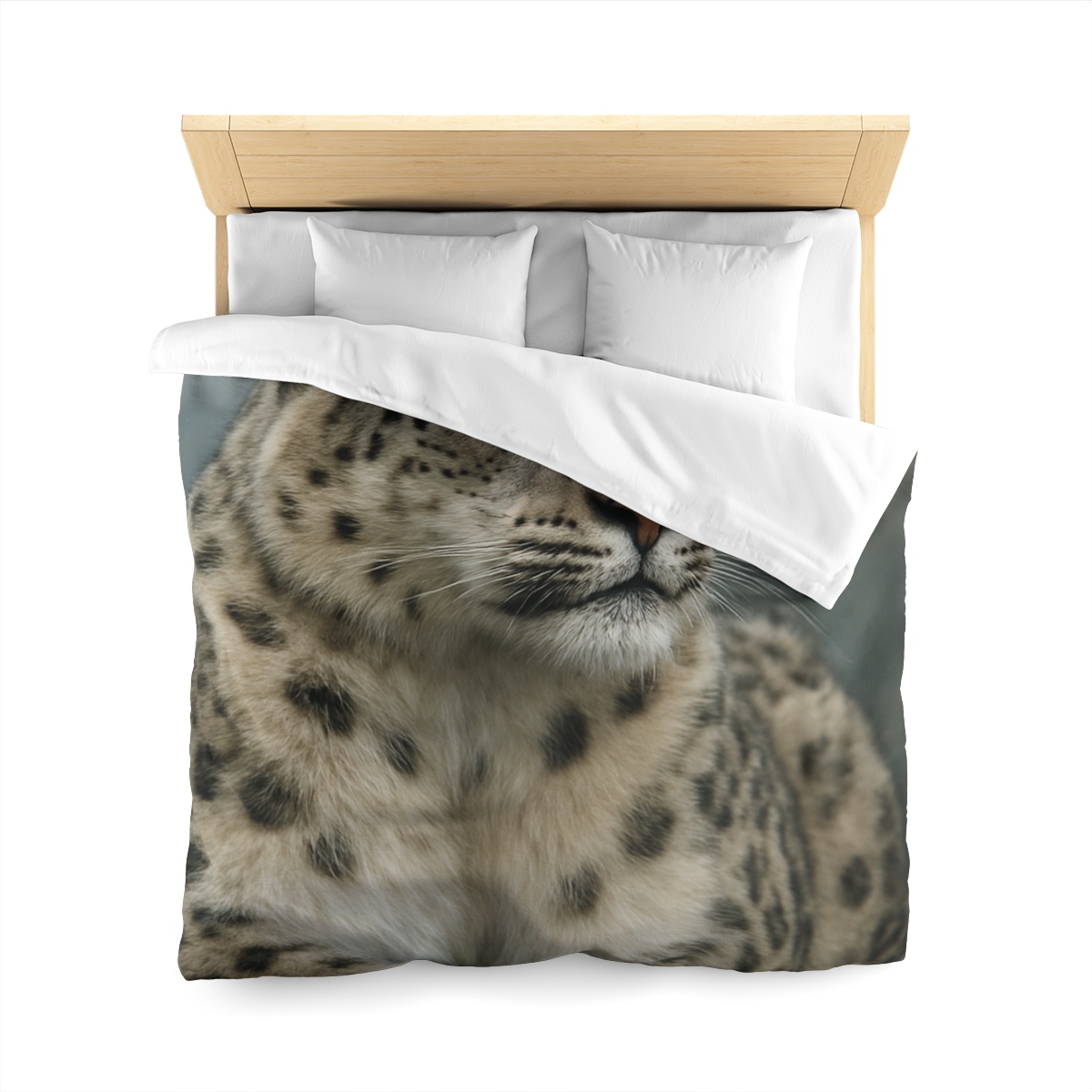 Highland Phantom Snow Leopard unique patterned duvets