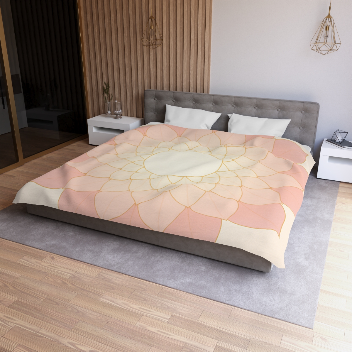 Petal Halo Lattice warm winter duvets