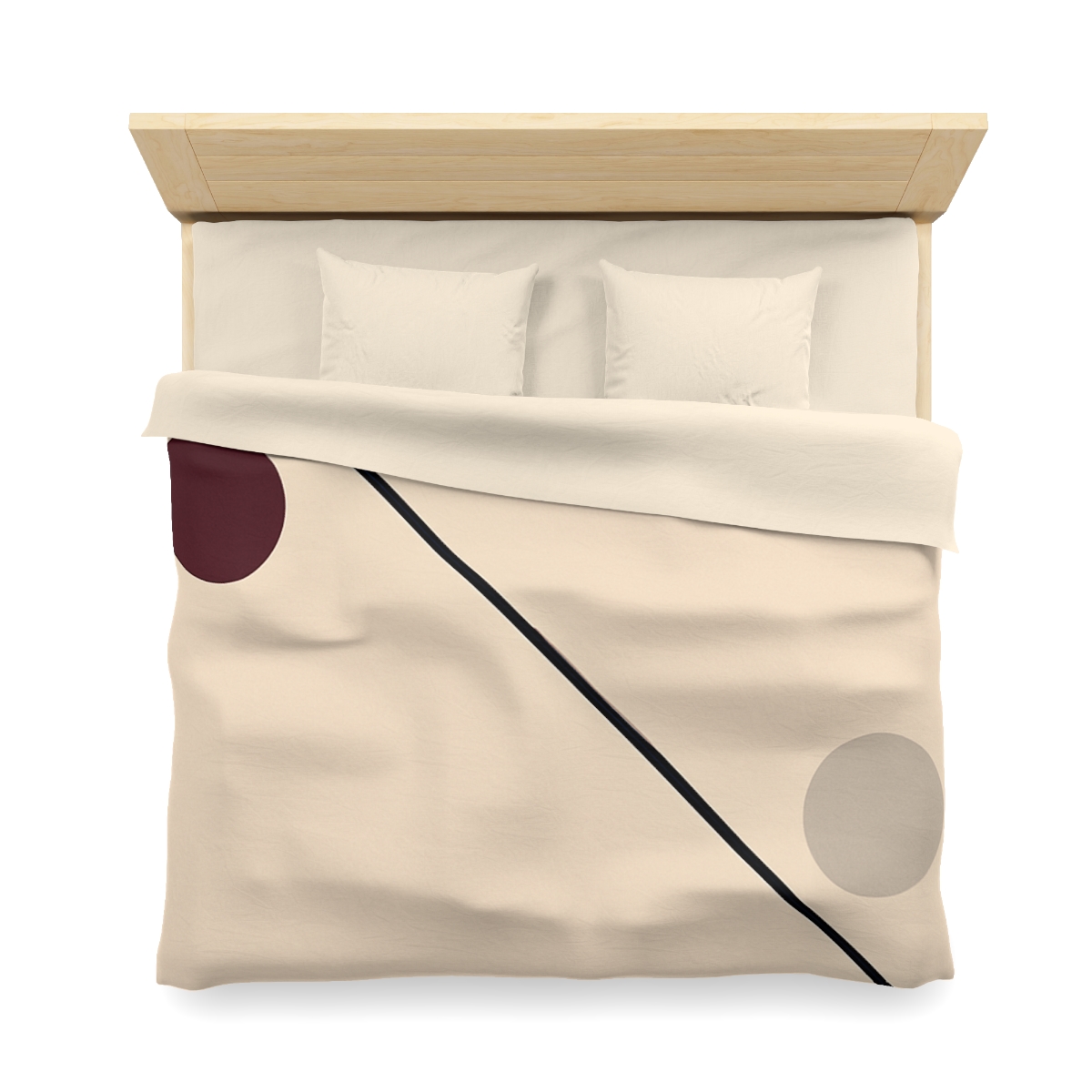 Diagonal Line And Twin Circles soft comforter duvets