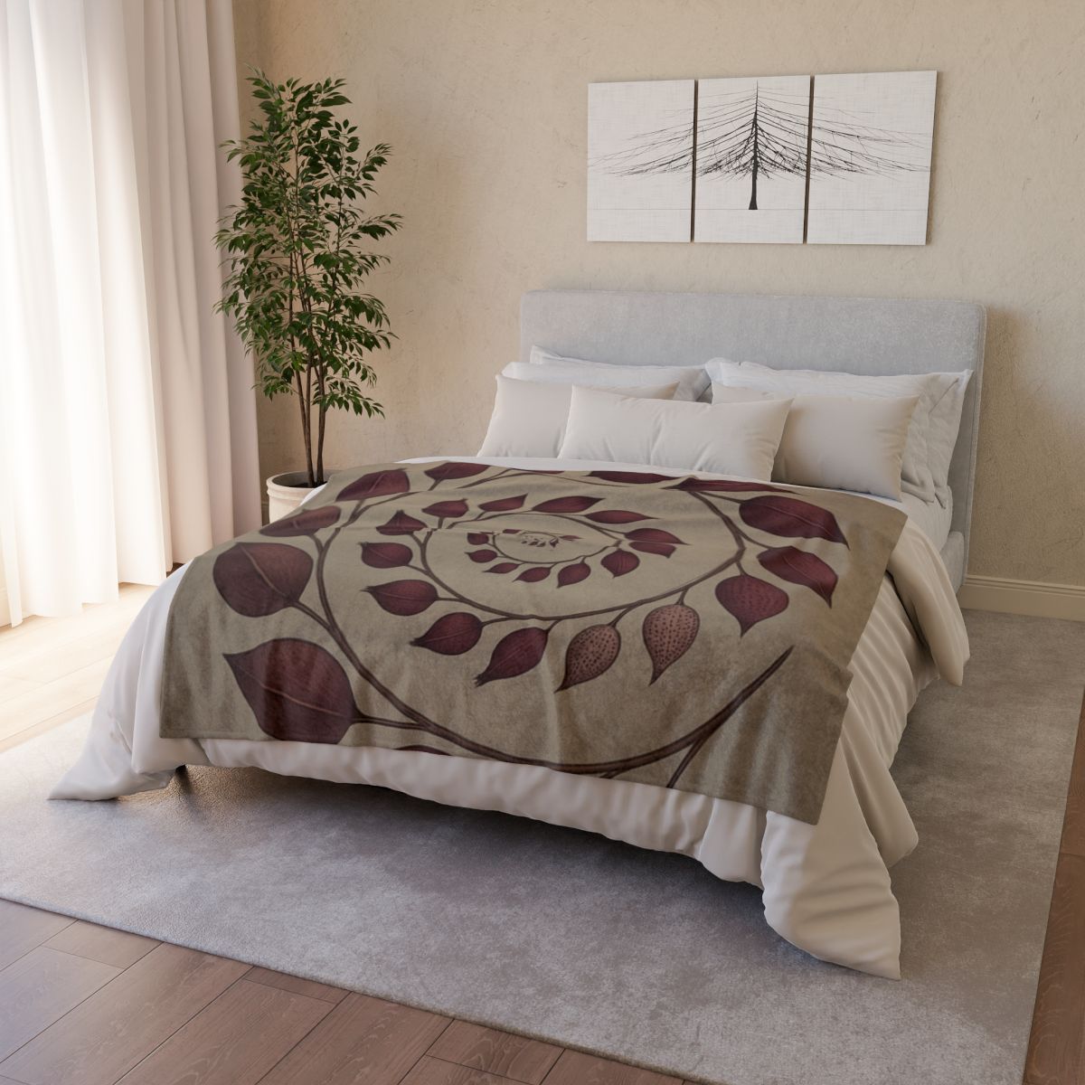 Spiral Seed Pod Array decorative home blankets