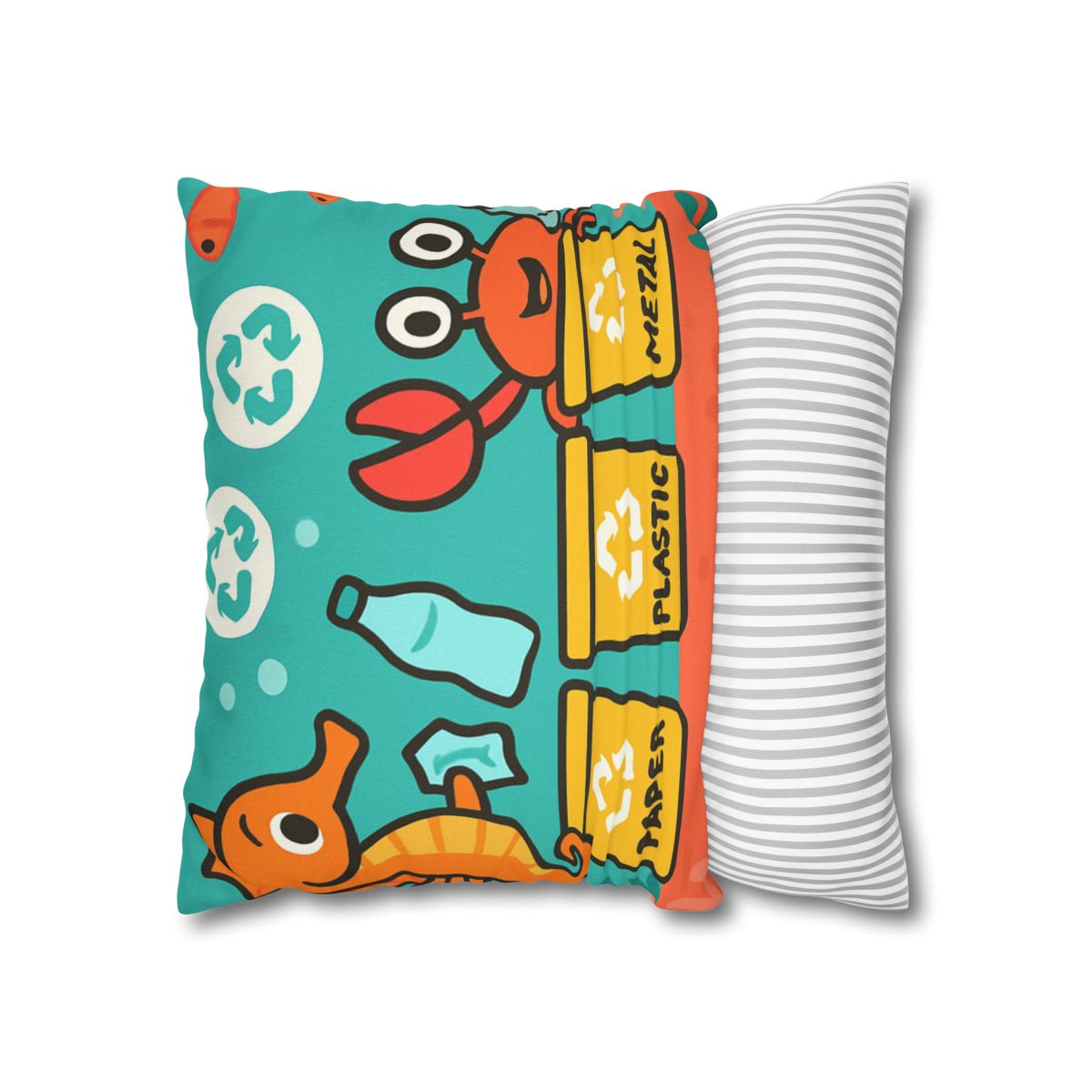 Coral City Recycling Seahorse Patrol unique gift pillow cases
