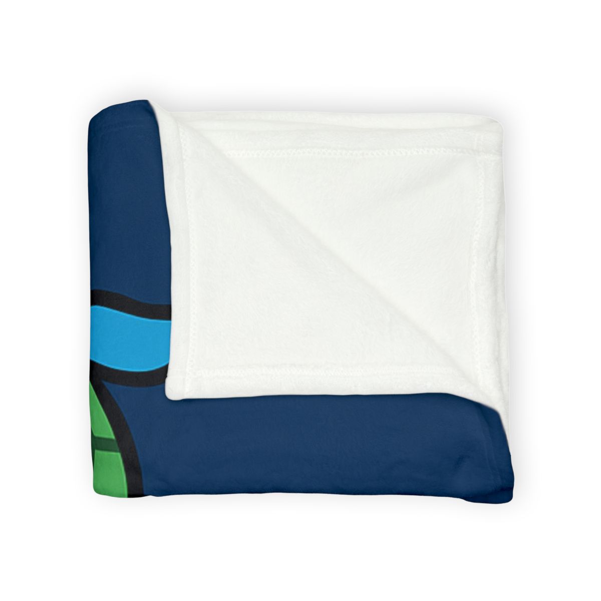 Rocket Riding Turtle To The Moon designer printed blankets