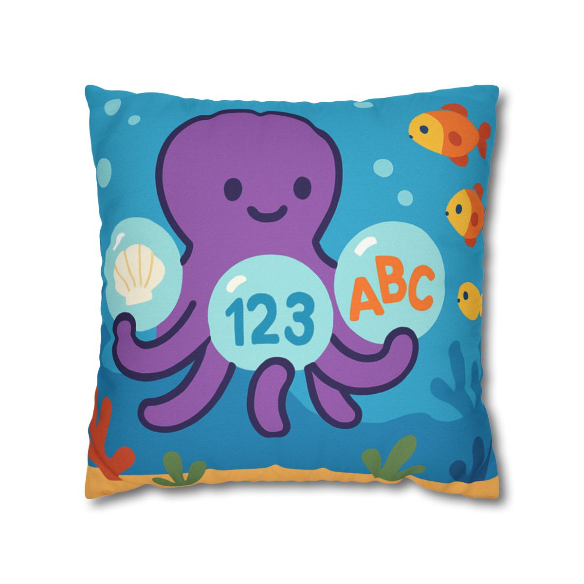 Octopus Library Of Bubble Books trendy patterned pillow cases