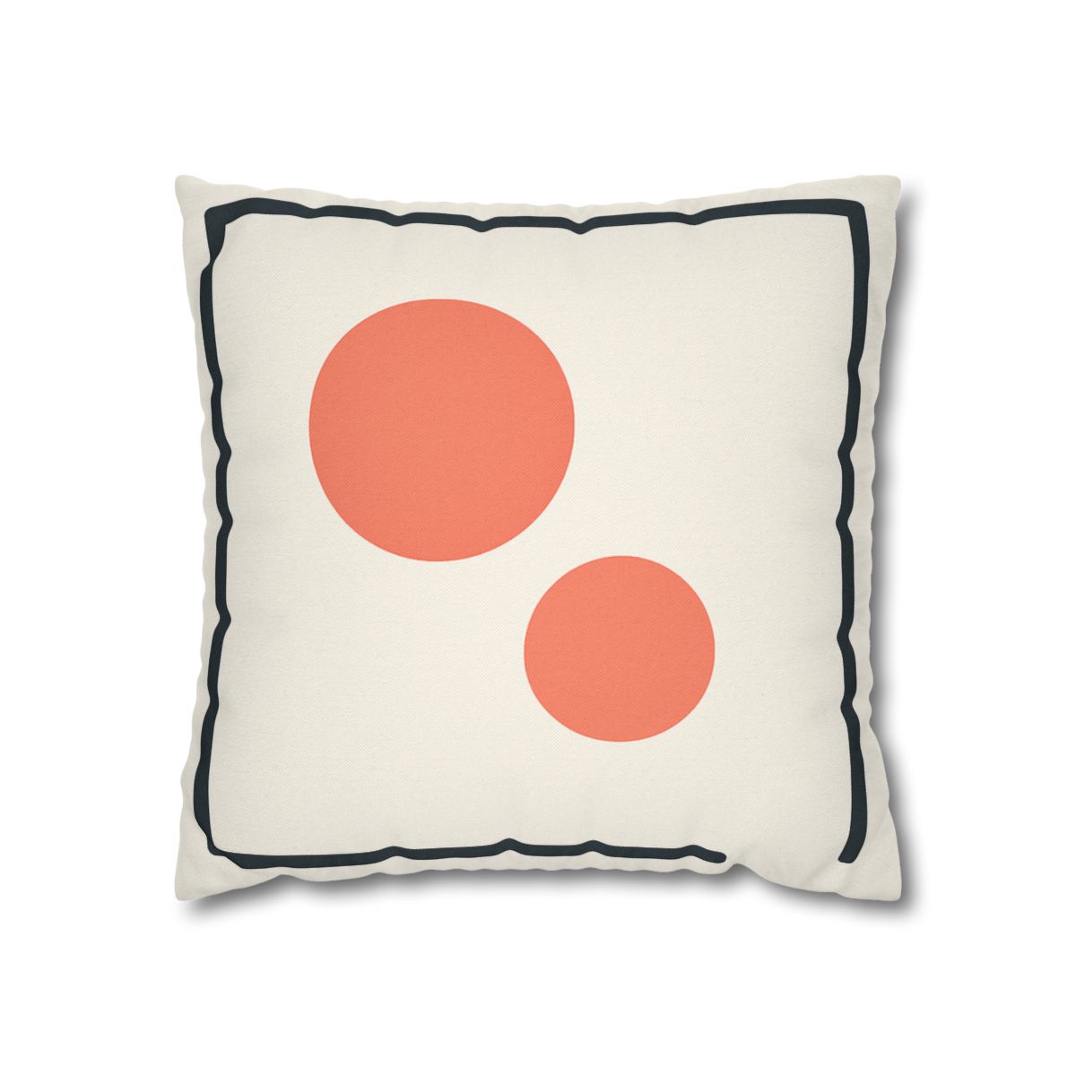 Asymmetric Frame Gap With Two Discs soft cotton pillow cases