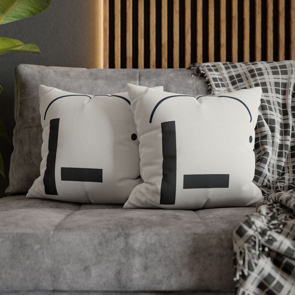 Arc Over Simple Column soft cotton pillow cases