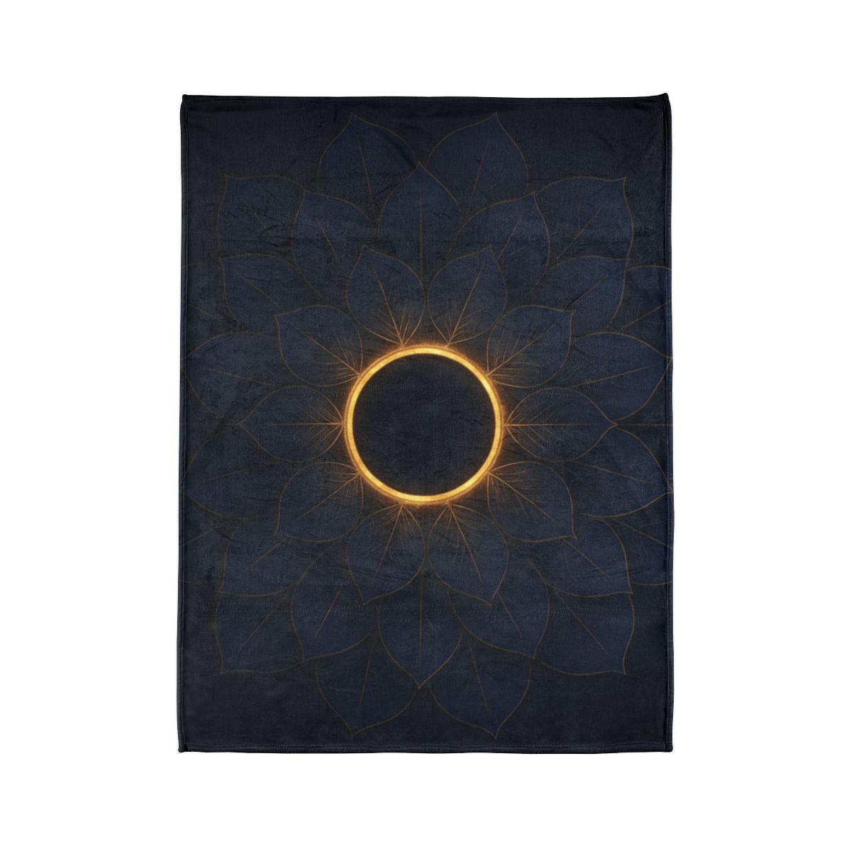 Petal Eclipse Mandala personalized cozy blankets
