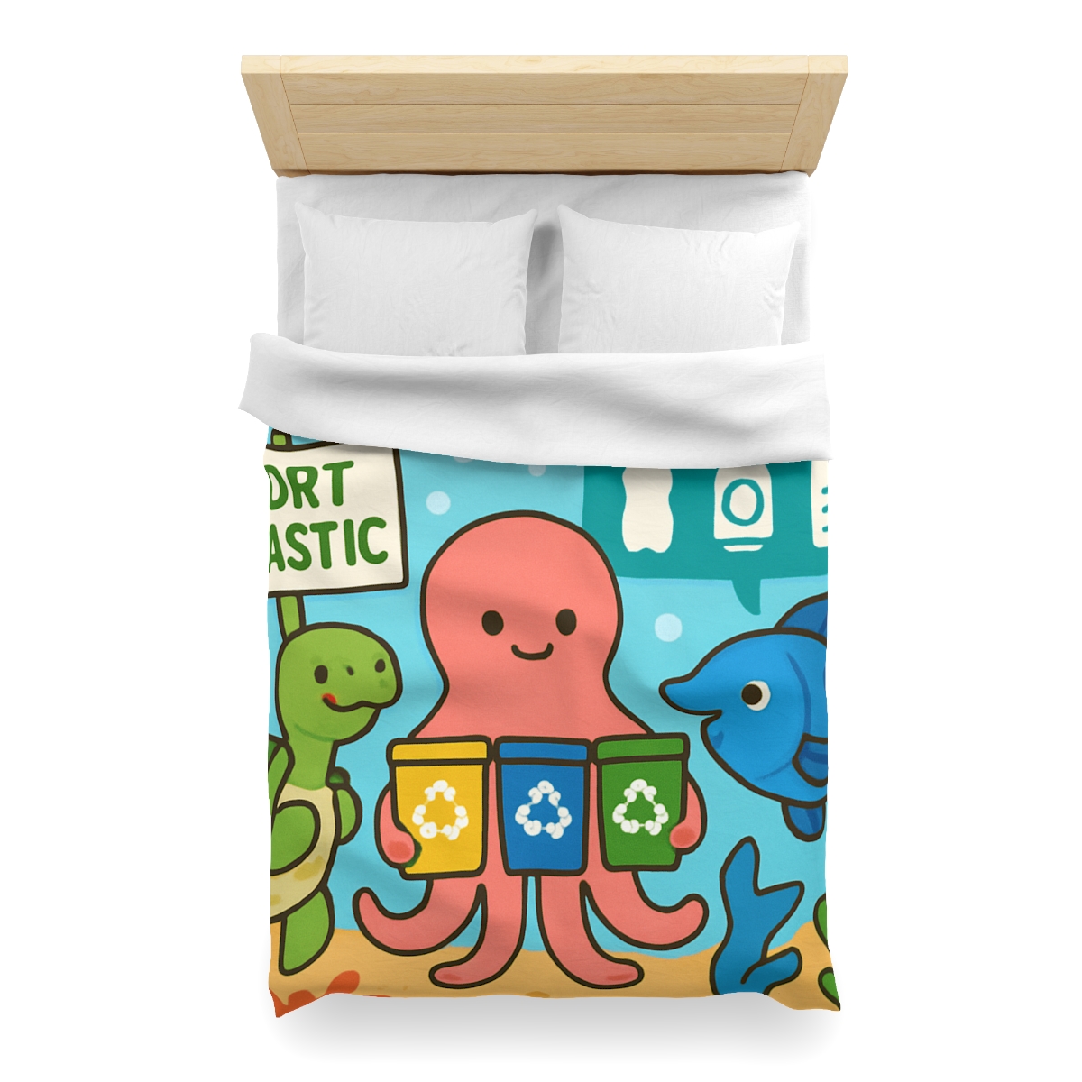 Coral Reef Recycling Parade unique patterned duvets