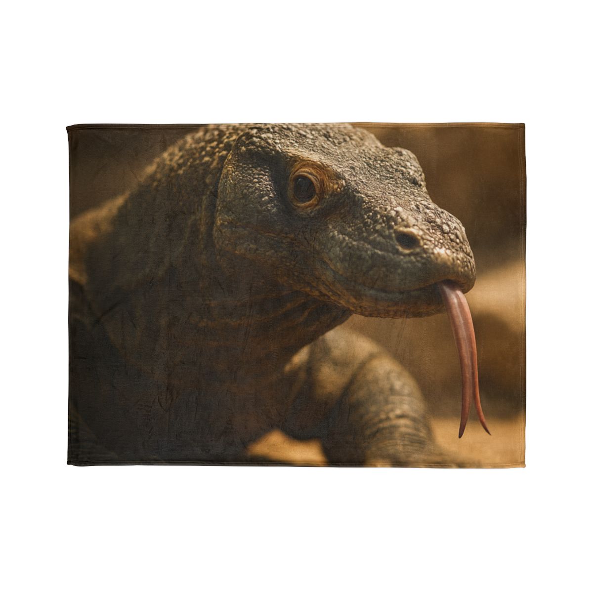 Ancient Sentinel Komodo Dragon custom blankets