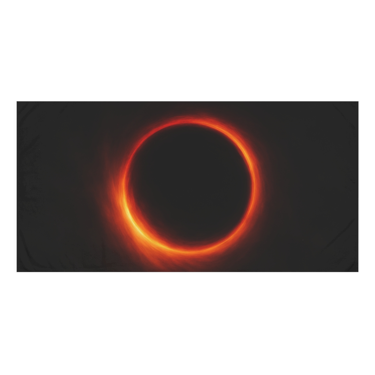 Event Horizon Ember Ring personalized bath towels