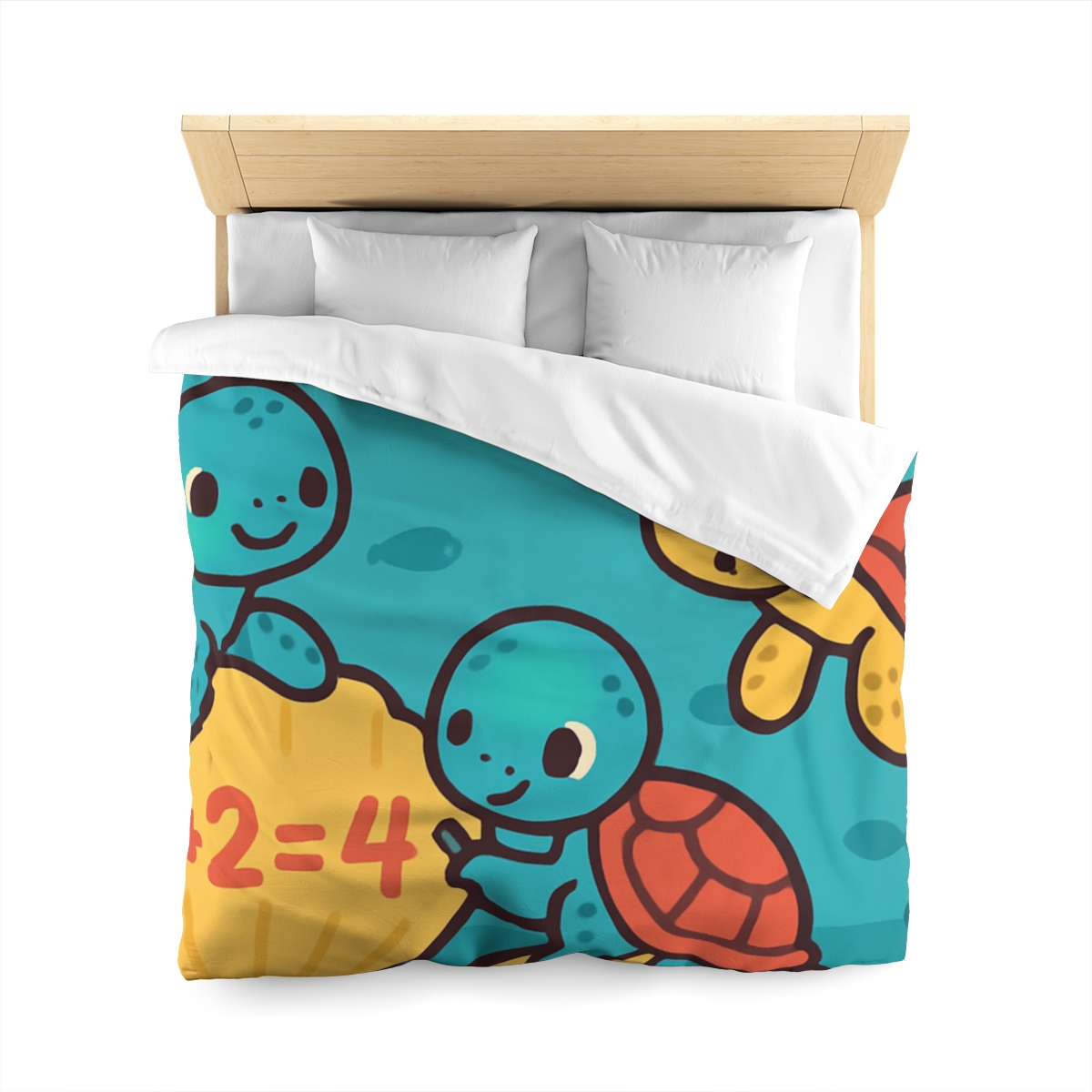 Coral Reef Math Turtles duvets for gifts