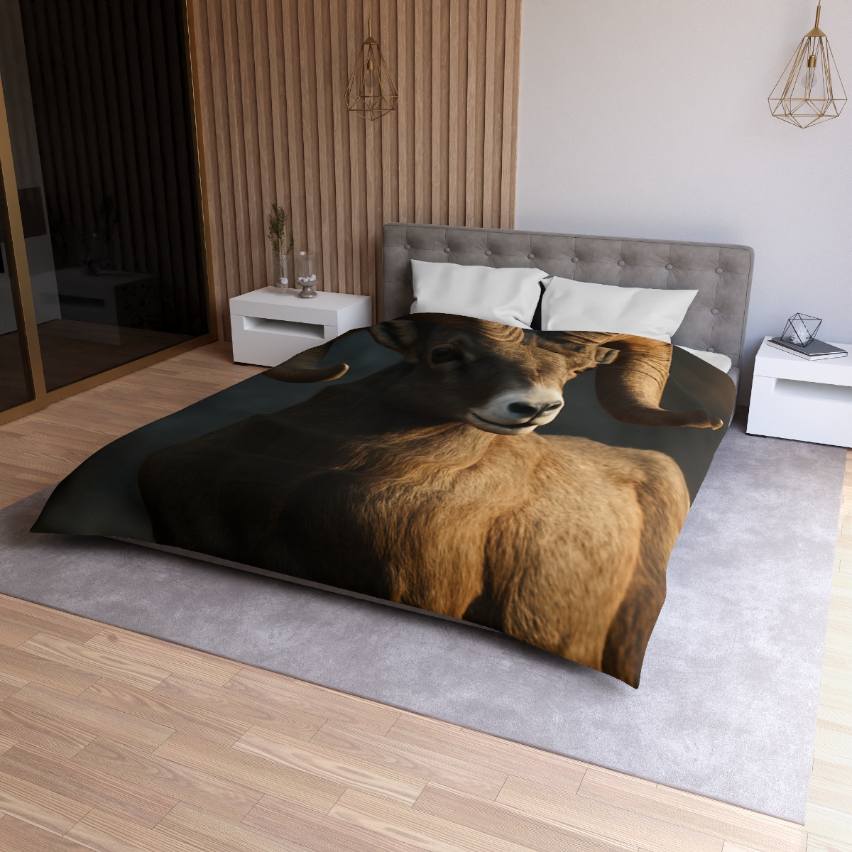 Canyon Shadow Bighorn Sheep duvets for gifts