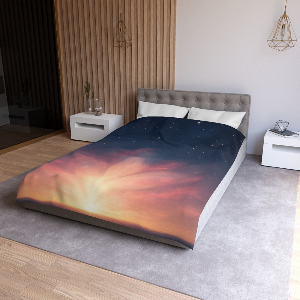 Starlit Horizon Bloom soft comforter duvets