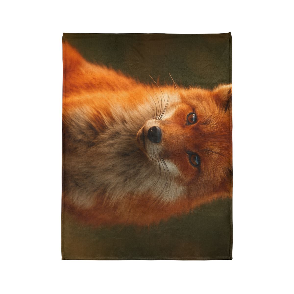 Crimson Whisper Red Fox decorative home blankets