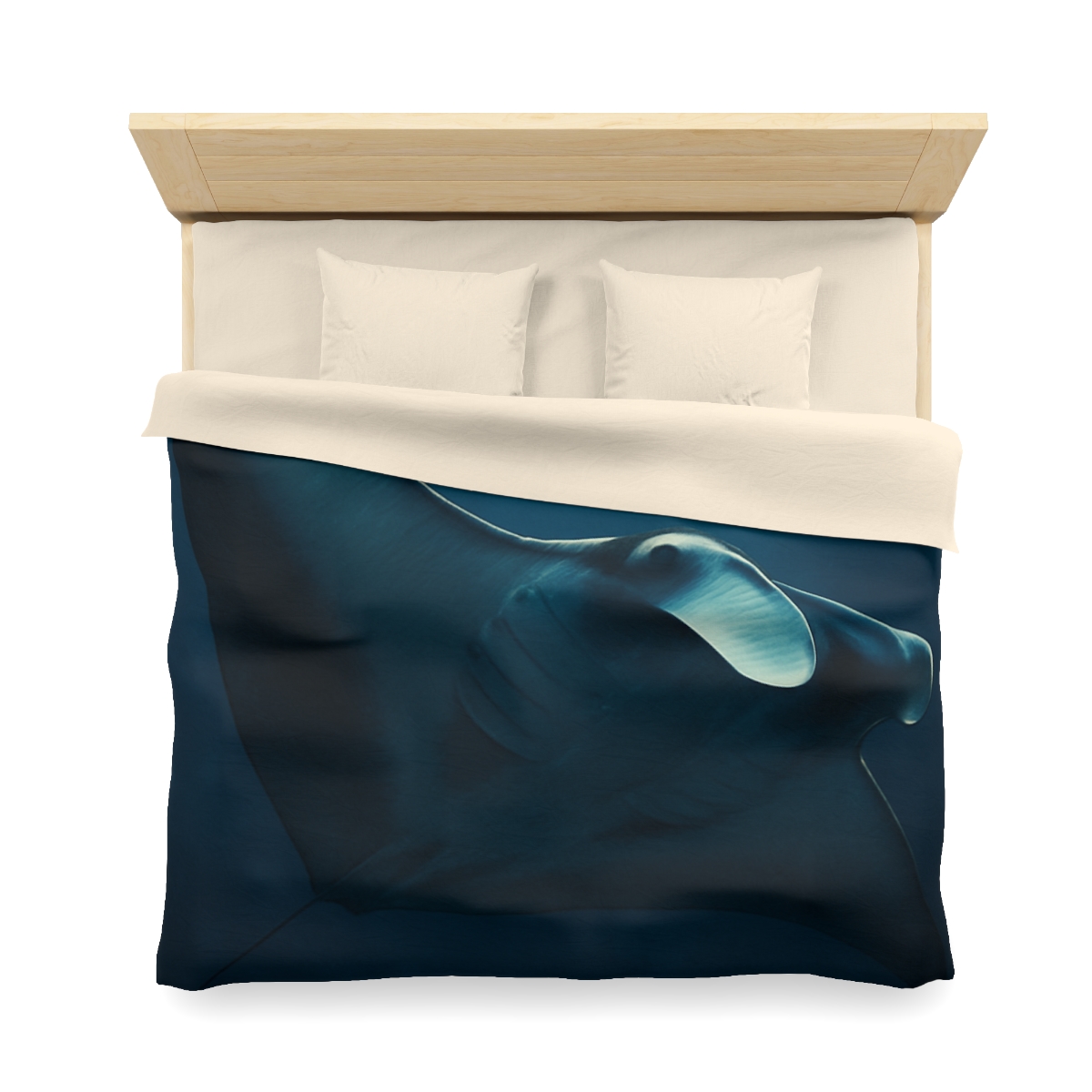 Starlit Glide Manta Ray stylish duvet covers