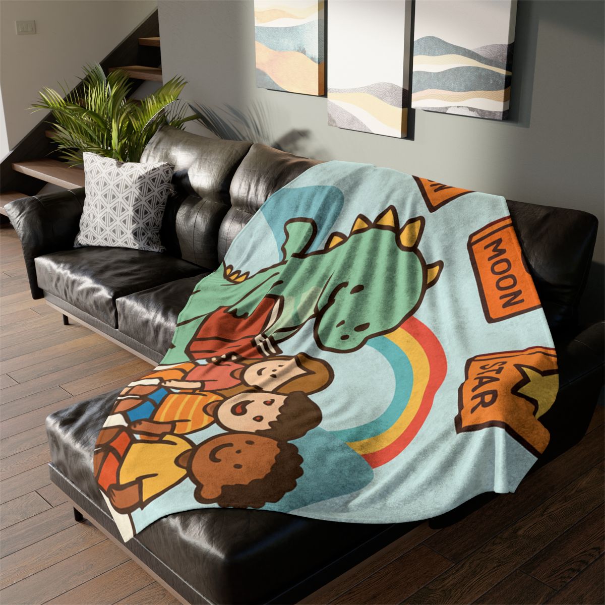 Dragon Library In The Cloud Valley custom blankets