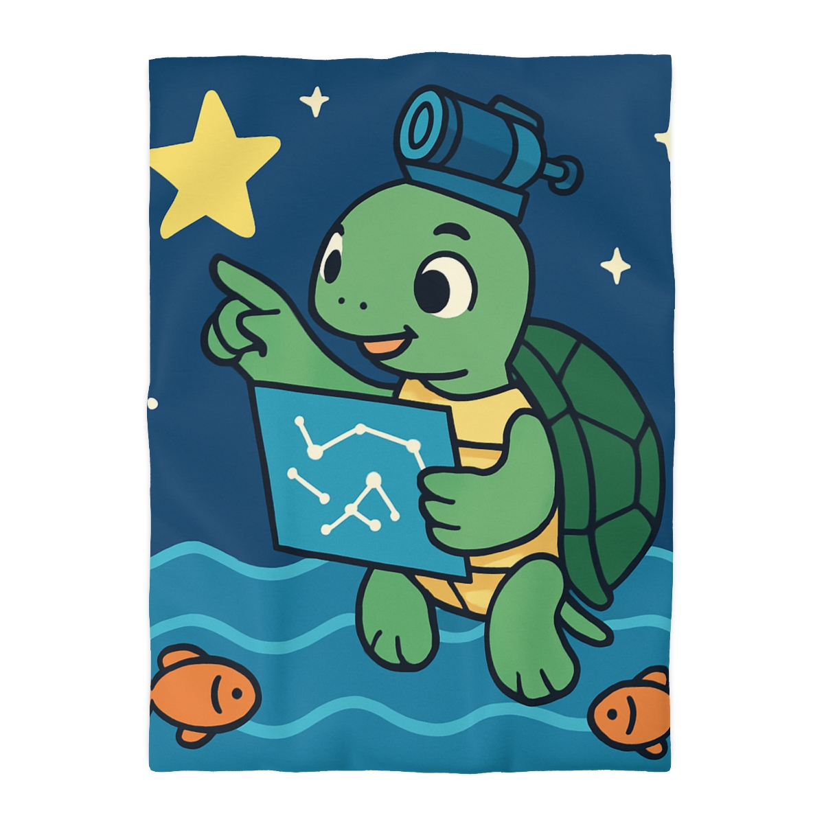 Stargazer Sea Turtle warm winter duvets