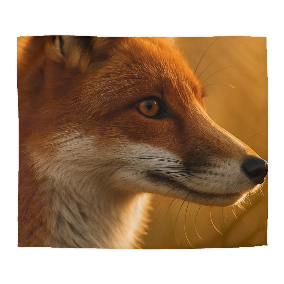 Amber Gaze Red Fox soft comforter duvets
