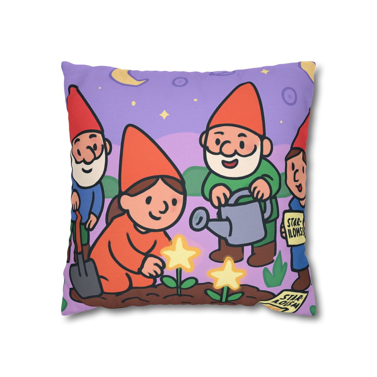 Galactic Garden Gnomes unique gift pillow cases