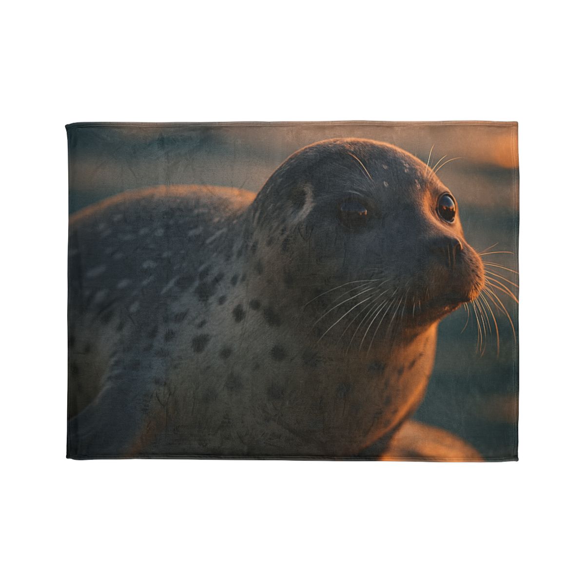 Moonlit Drift Harbor Seal decorative home blankets