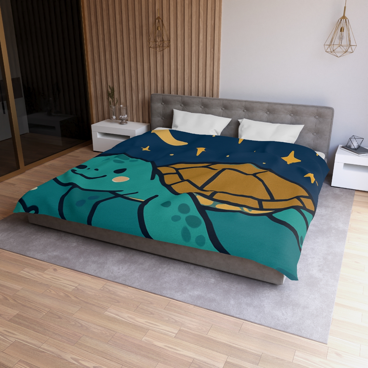 Starry Sea Turtle Voyage warm winter duvets