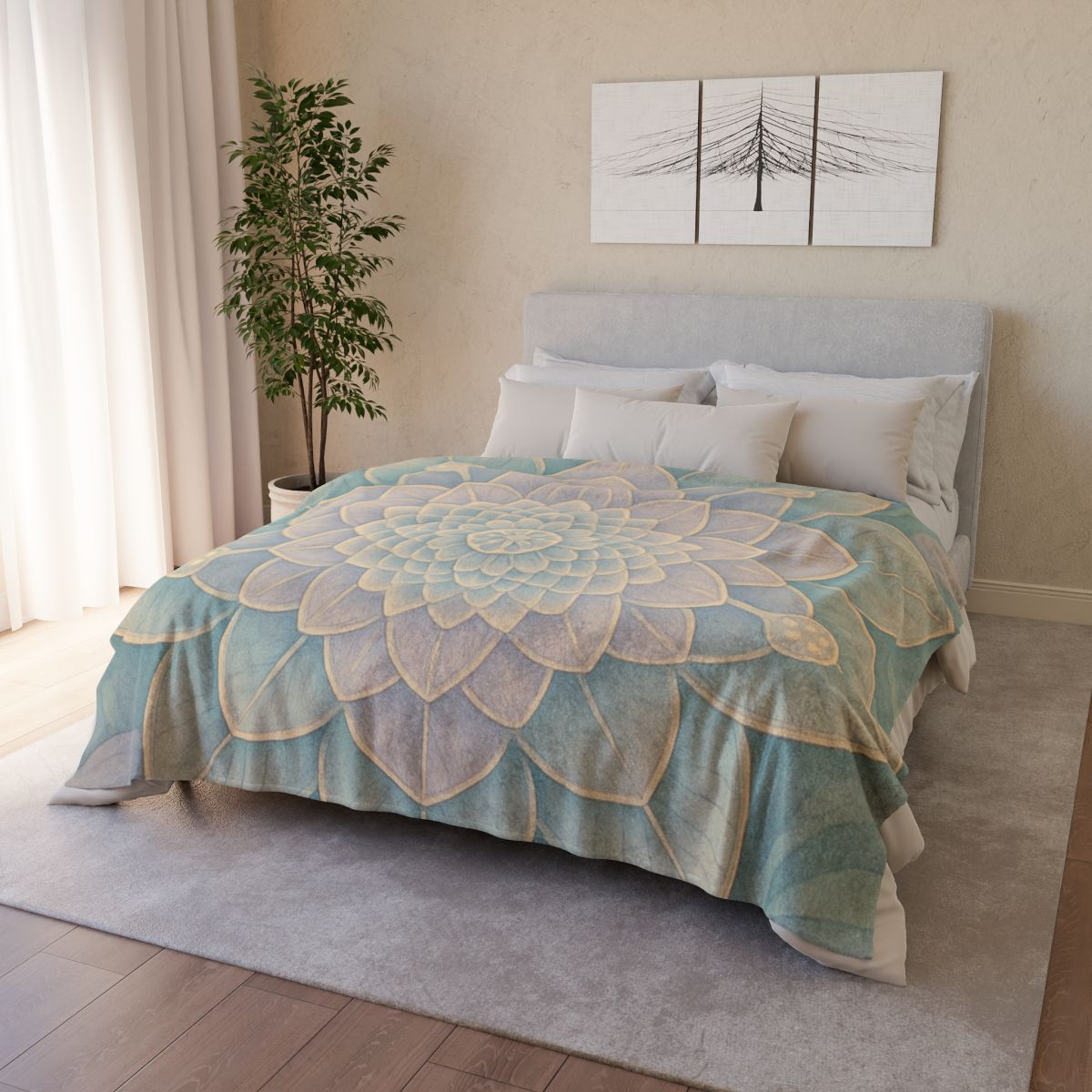 Petal Lattice Mandala unique gift blanketscustom blankets