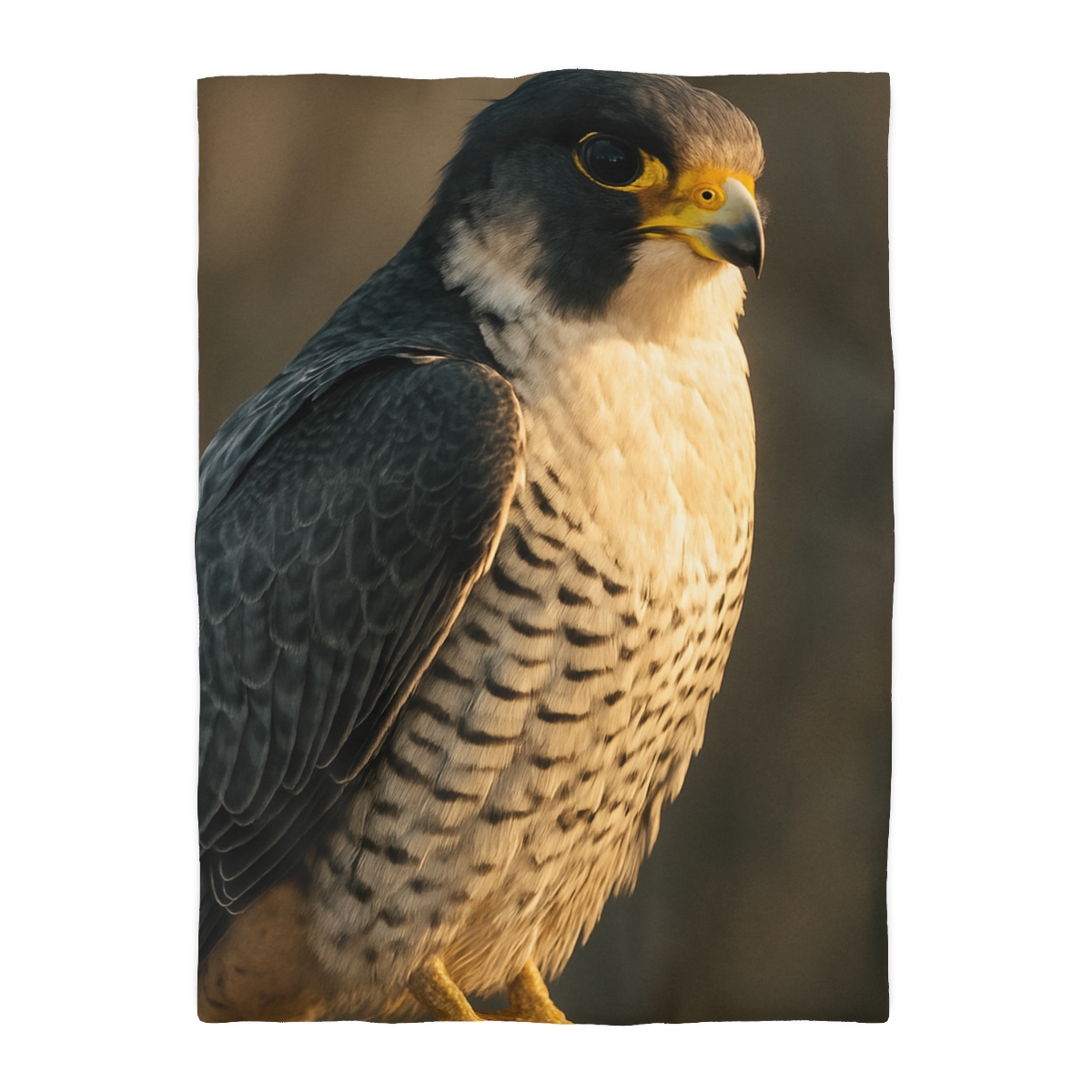 Starlit Poise Peregrine Falcon designer printed duvets