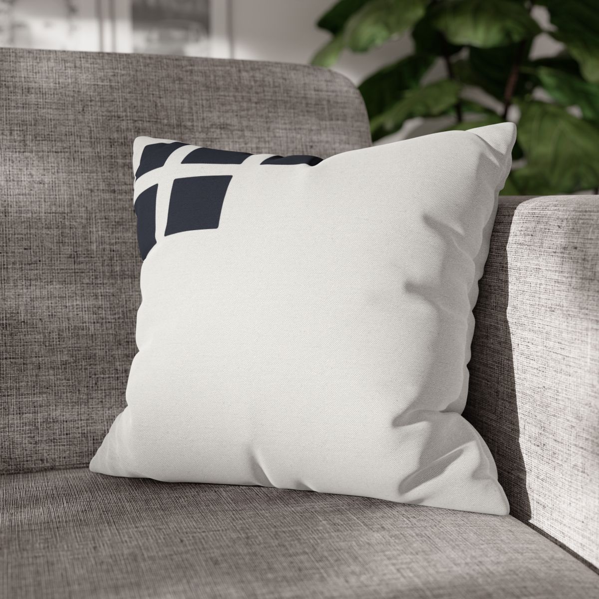 Corner Grid With Missing Star trendy patterned pillow cases