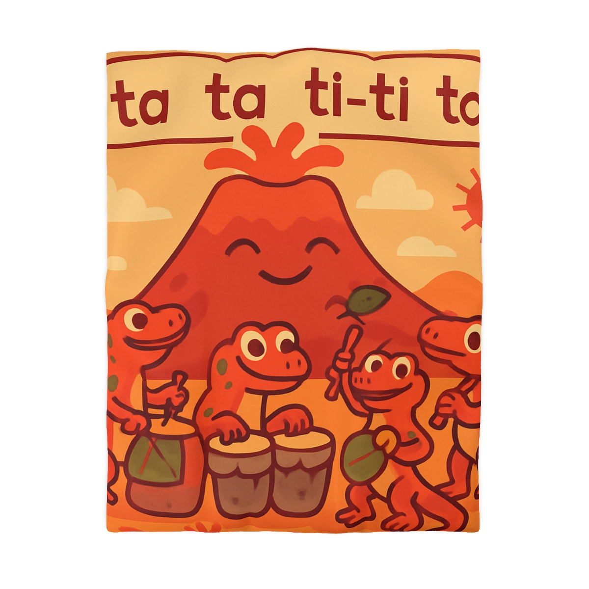 Volcano Drum Band Of The Rhythm Lizards designer printed duvets