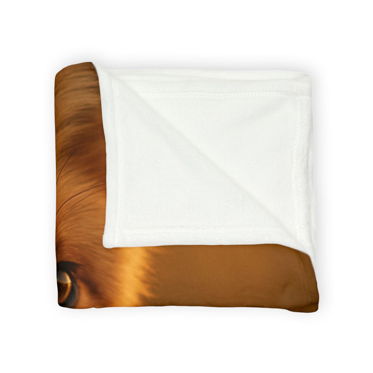 Crimson Whisper Red Fox soft fleece blankets