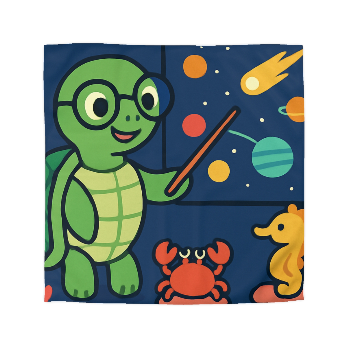 Comet Classroom Turtle stylish duvet covers
