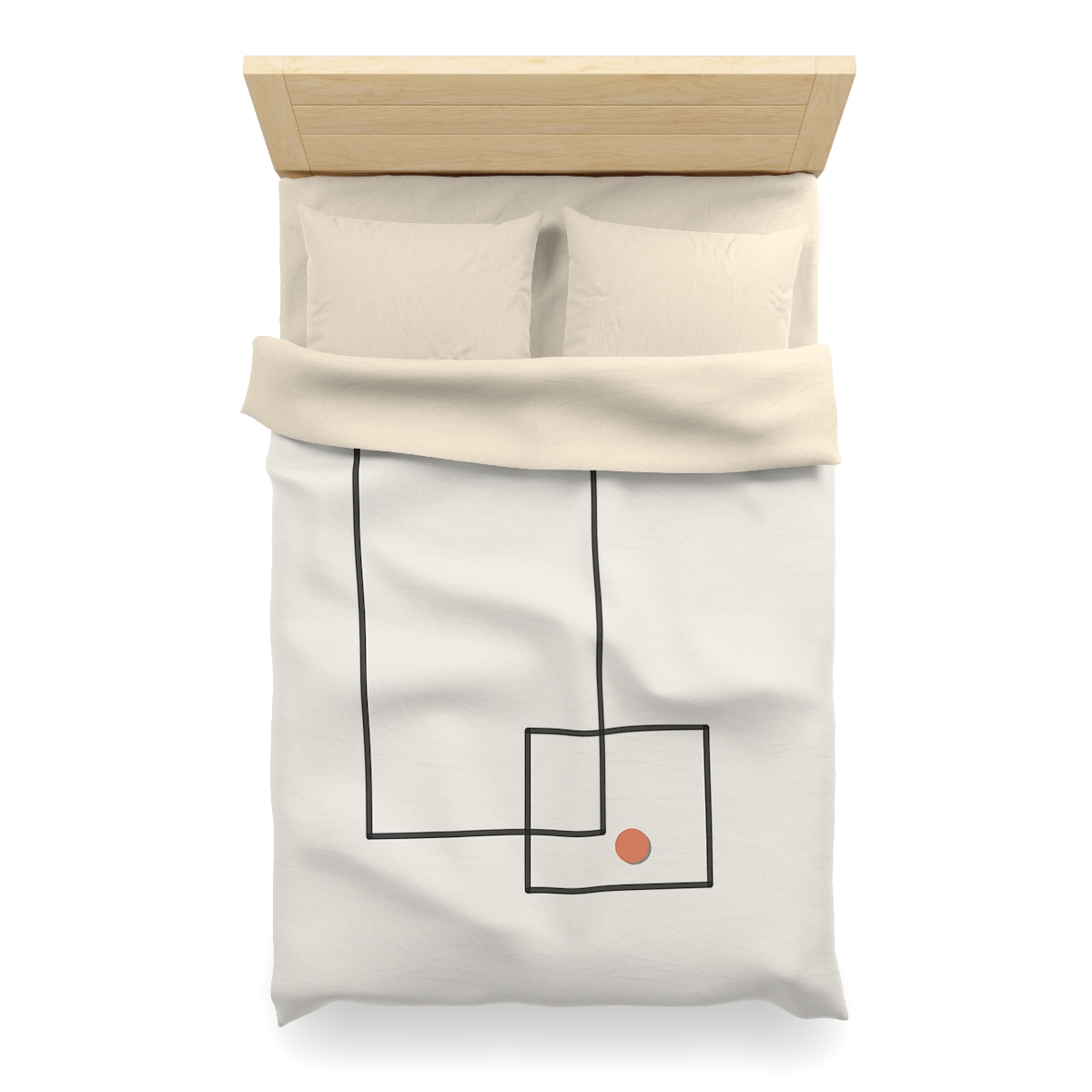 Offset Frame And Quiet Arc unique patterned duvets