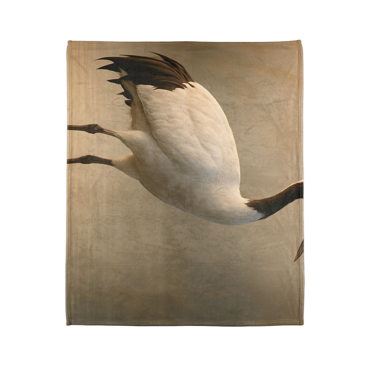 Dawn Balance Red Crowned Crane stylish throw blankets