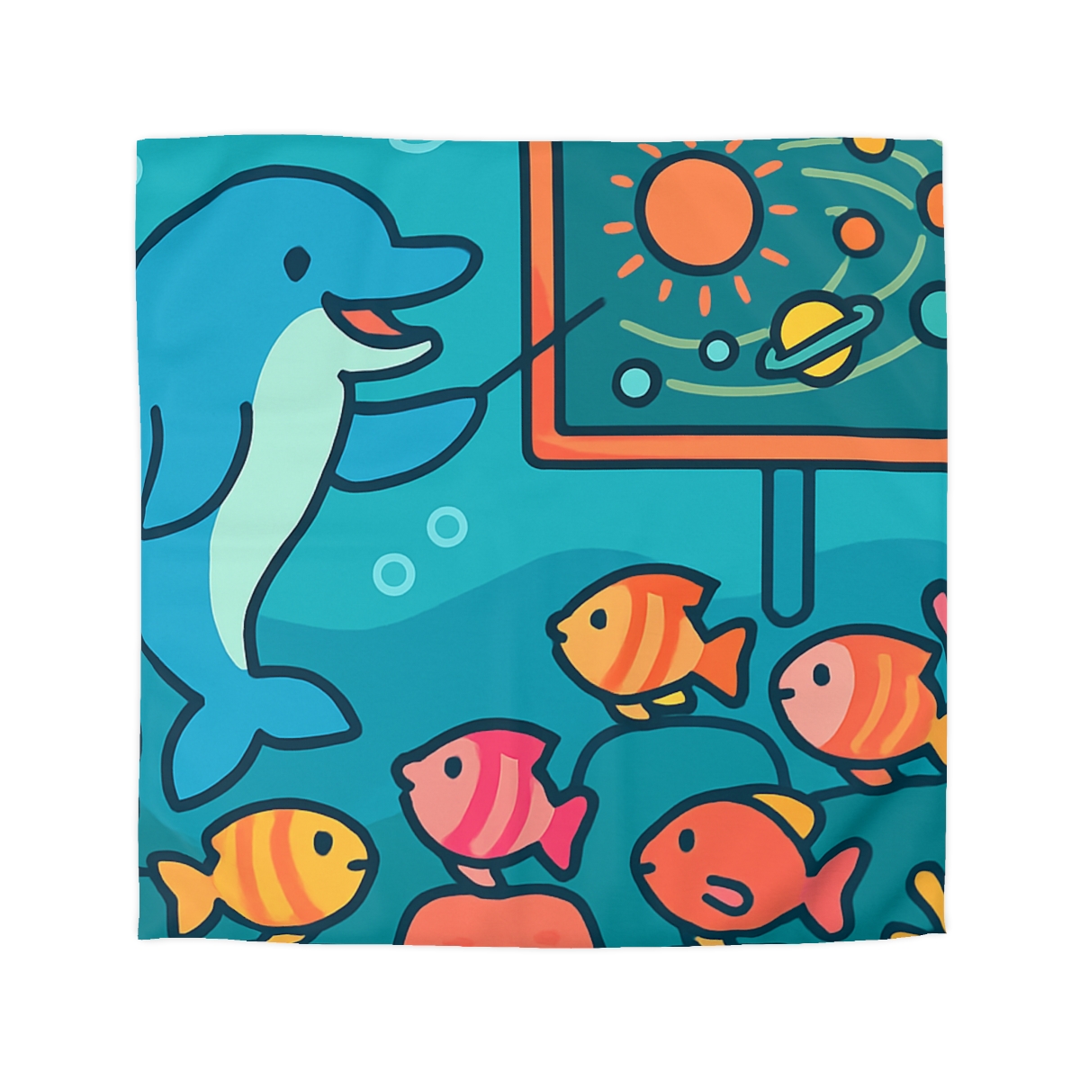 Cosmic Coral Reef Classroom trendy bedroom duvets