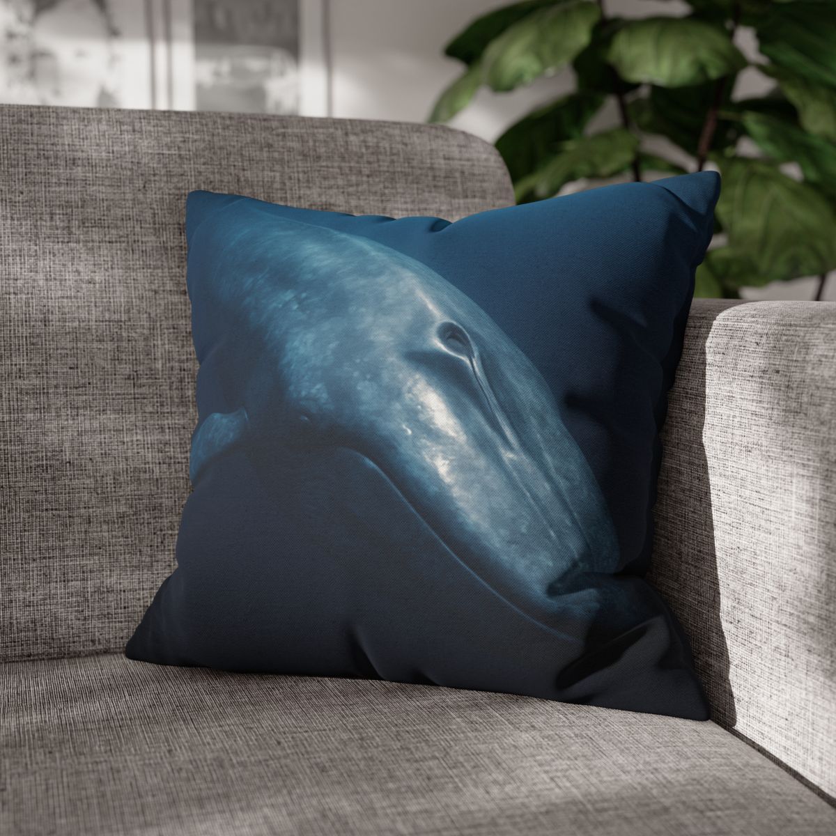 Ocean Song Blue Whale designer print pillow cases